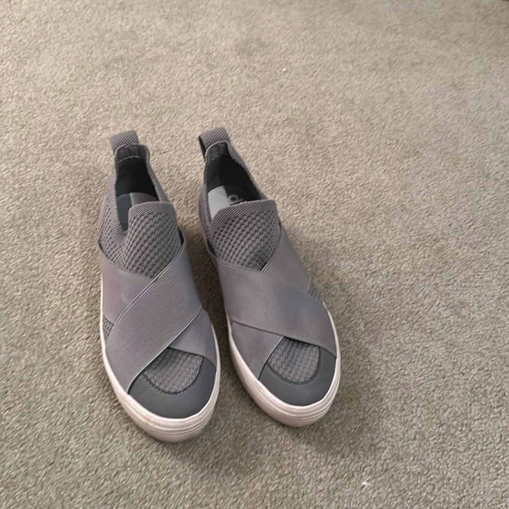Dolce vita gray slip on sneakers